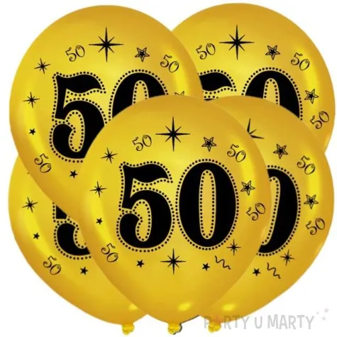 balony 50 metalik gold 12 5 szt