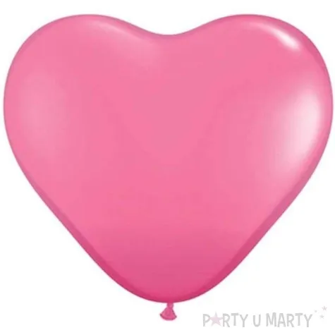 balony 6 serca qualatex pastel rozowe 100 szt