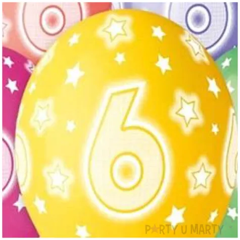 balony 6 urodziny pastel mix gemar 13 5 szt