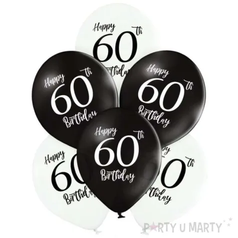 balony 60 urodziny mix belbal 12 6 szt