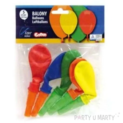 balony 8 mix z gwizdkiem 5 szt