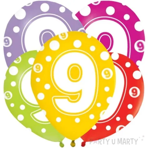 balony 9 lat mix godan 12 5 szt