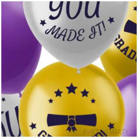 balony absolwent you made it graduated mix folat 13 6 szt