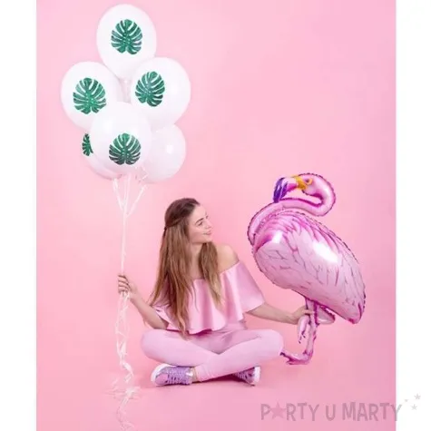 balony aloha liscie pastel biale 12 strong 50 szt