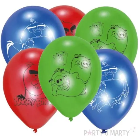 balony angry birds mix amscan 9 6 szt