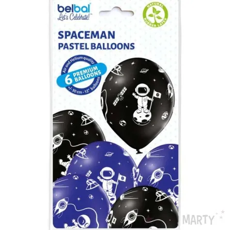balony astronauta belbal 12 6 szt