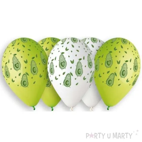 balony avocado bialo zielone gemar 13 5 szt