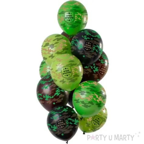 balony b day bash kamuflaz moro mix folat 12 12 szt
