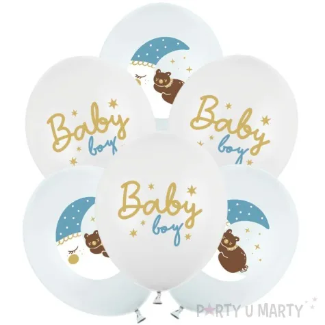 balony baby boy ksiezyc i mis strong balloons 12 6 szt