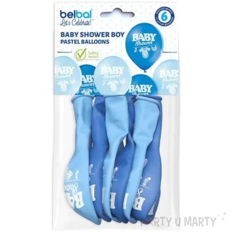 balony baby shower body pastel niebieski belbal 10 6 szt