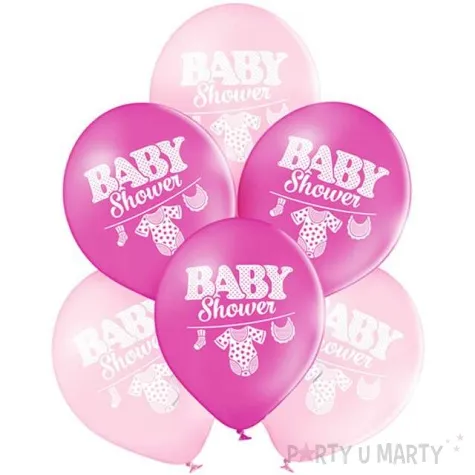 balony baby shower body pastel rozowy belbal 10 6 szt