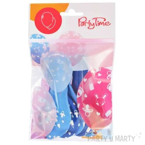 balony baby shower niebieskie arpex 5 szt