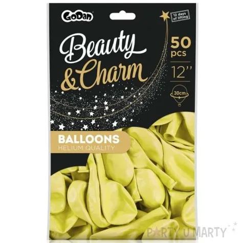 balony beauty and charm kremowe godan 12 50 szt
