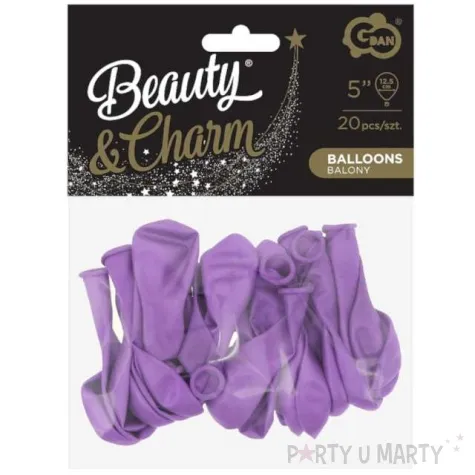 balony beauty and charm makarnowe lawendowy godan 5 20 szt