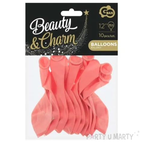 balony beauty and charm makaronowe blady rozowy godan 12 10 szt