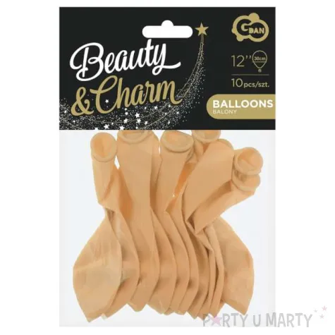 balony beauty and charm makaronowe cielisty godan 12 10 szt