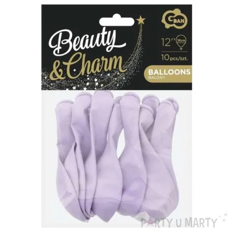 balony beauty and charm makaronowe lawendowe godan 12 10 szt