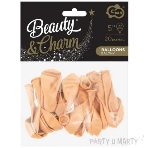 balony beauty and charm makaronowe lososiowy godan 5 20 szt