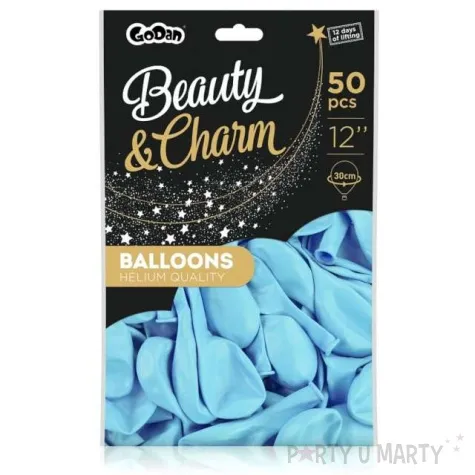balony beauty and charm makaronowe niebieskie godan 12 50 szt