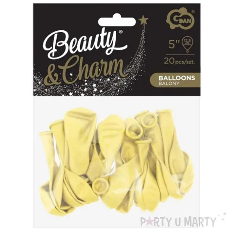balony beauty and charm makaronowe waniliowy godan 5 20 szt