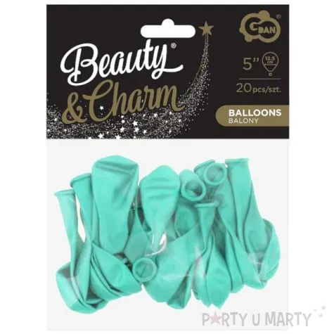 balony beauty and charm makaronowe zielony godan 5 20 szt