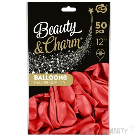 balony beauty and charm metalik czerwony godan 12 50 szt