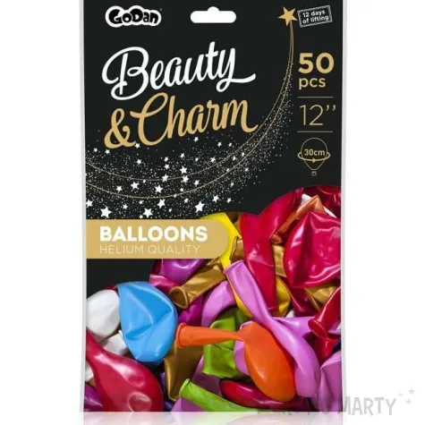 balony beauty and charm metalik mix godan 12 50 szt