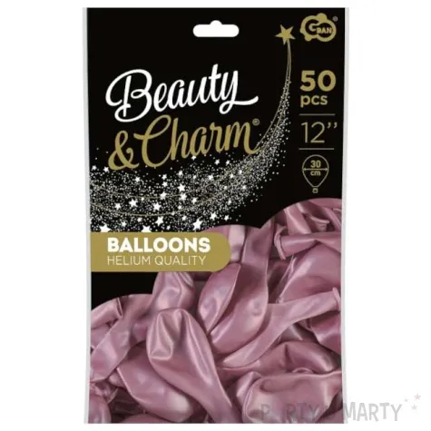 balony beauty and charm metalik rozowy jasny godan 12 50 szt