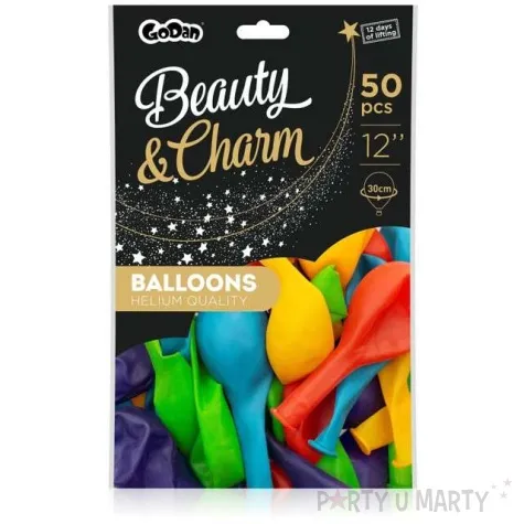 balony beauty and charm mix transparentny godan 12 50 szt