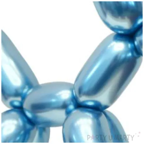 balony beauty and charm modeliny 260 niebieski platynowy godan 50 szt