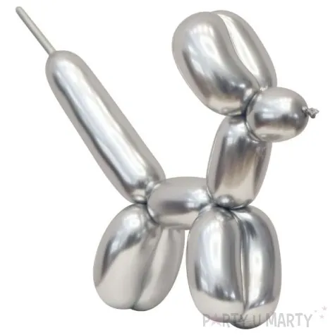 balony beauty and charm modeliny 260 srebrny platynowy godan 50 szt