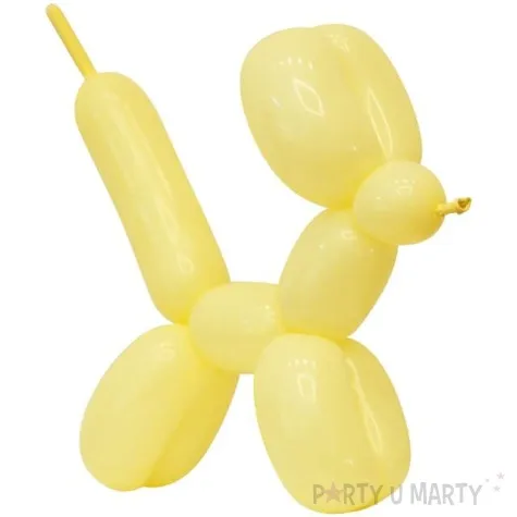 balony beauty and charm modeliny 260 zolty pastel godan 50 szt