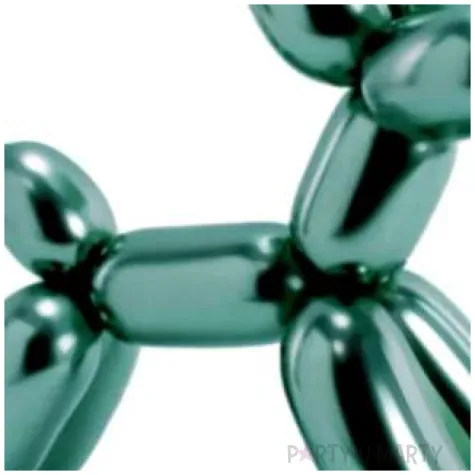 balony beauty and charm modeliny zielony chromowany gemar 100 szt