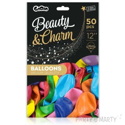 balony beauty and charm pastel mix godan 12 50 szt