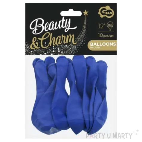 balony beauty and charm pastelowe granatowy godan 12 10 szt