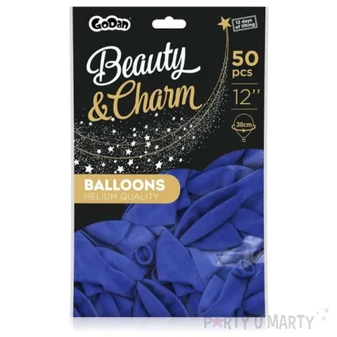 balony beauty and charm pastelowe granatowy godan 12 50 szt