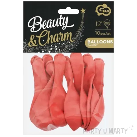 balony beauty and charm pastelowe koralowy godan 12 10 szt