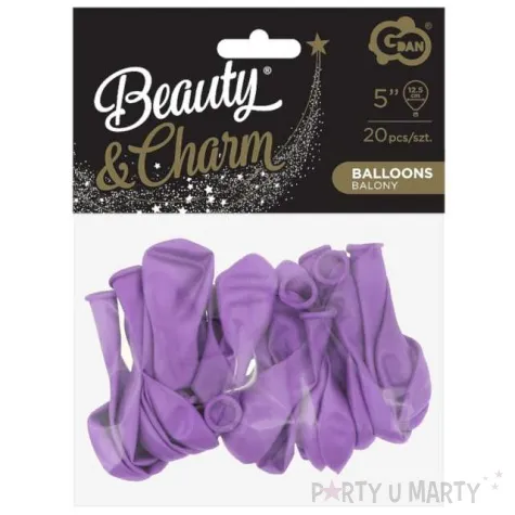 balony beauty and charm pastelowe lawendowy ciemny godan 5 20 szt