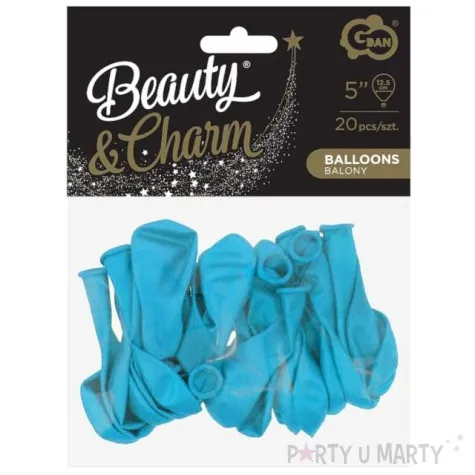 balony beauty and charm pastelowe lazurowy godan 5 20 szt