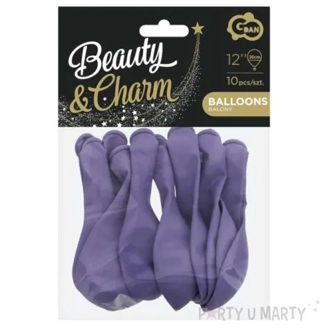 balony beauty and charm pastelowe liliowy godan 12 10 szt