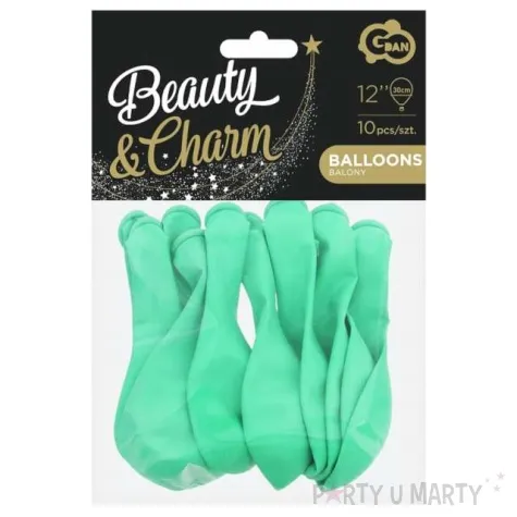 balony beauty and charm pastelowe mietowy godan 12 10 szt