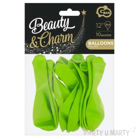 balony beauty and charm pastelowe pistacjowe godan 12 10 szt