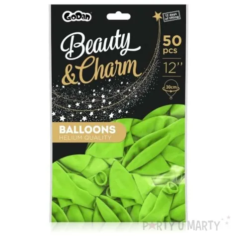 balony beauty and charm pastelowe pistacjowe godan 12 50 szt