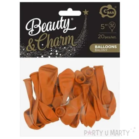balony beauty and charm pastelowe rdzawy godan 5 20 szt