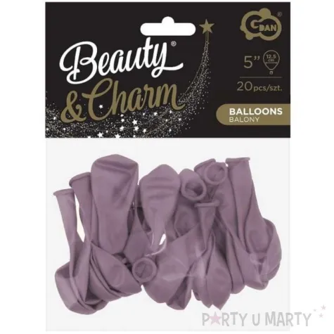 balony beauty and charm pastelowe rozowy ciemny godan 5 20 szt