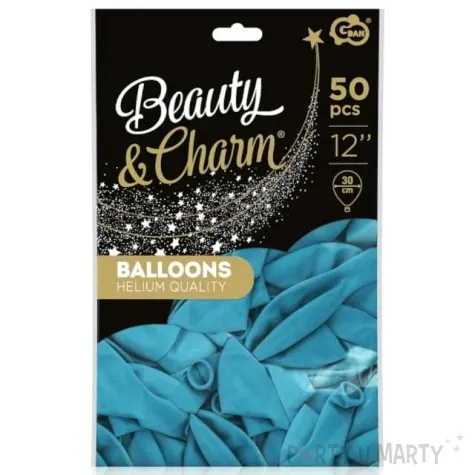 balony beauty and charm pastelowe turkusowy godan 12 50 szt
