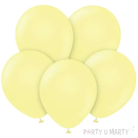 balony beauty and charm pastelowe zolty makaronowy godan 12 50 szt