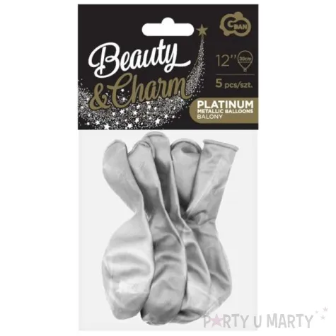 balony beauty and charm platynowe srebrne godan 12 5 szt