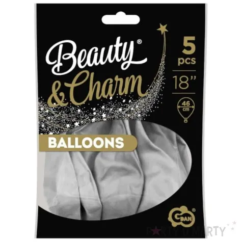 balony beauty and charm platynowe srebrne godan 18 5 szt