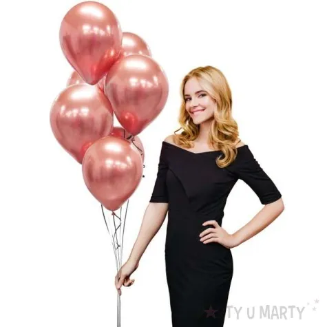 balony beauty and charm rozowy platynowy godan 12 50 szt